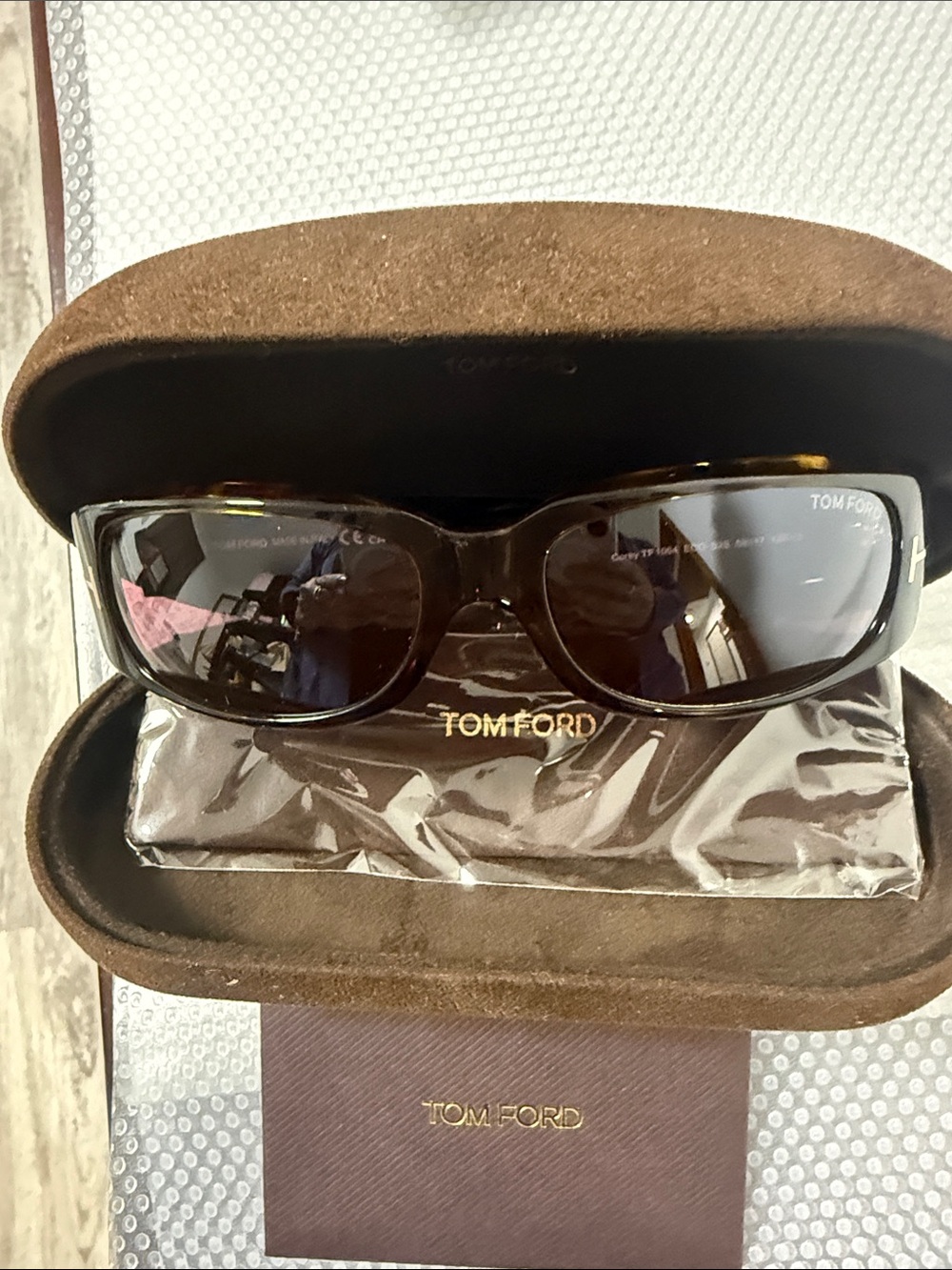 Tom Ford Dark Brown Gradient Women's Sunglasses
